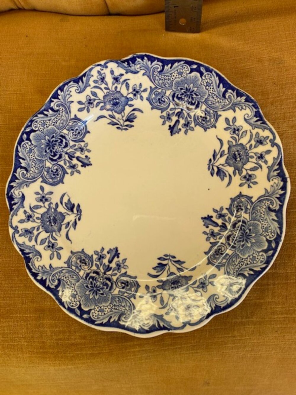 Antique Dordrecht BFK 1920 8.5" Plate Bright Beautiful Blue Mint!